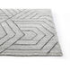 Mazey 120 X 96 inch Grey Indoor Hand-Loomed Rug, Hand-Loomed